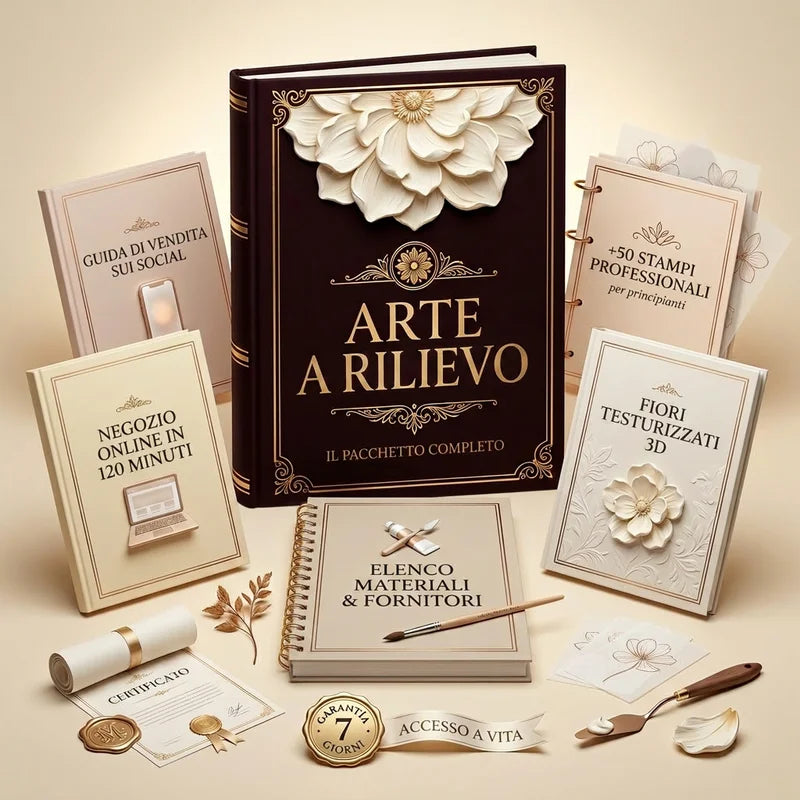 Pacchetto Imprenditore: Corso Arte in Rilievo + 6 Bonus