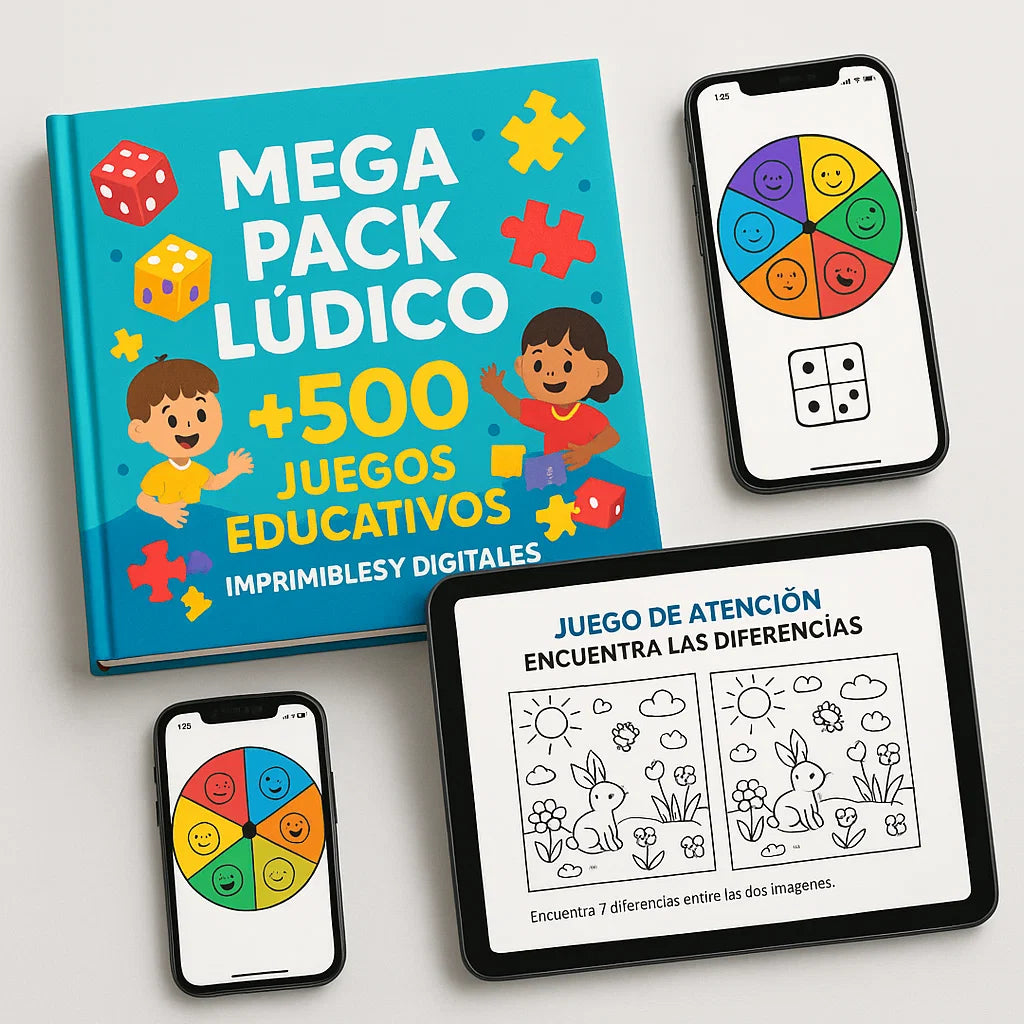 Mega-Pack: +500 Juegos Imprimibles y Digitales para Todas las Edades