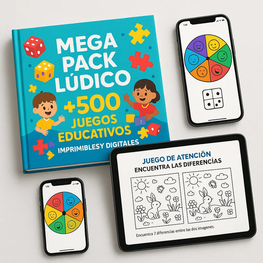 Mega-Pack: +500 Juegos Imprimibles y Digitales para Todas las Edades